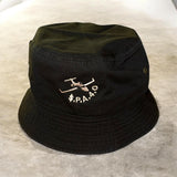 BucketHats “Light Denim, Yellow, Pink, Royal Blue, Camo, Red, Black”.