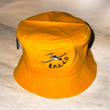 BucketHats “Light Denim, Yellow, Pink, Royal Blue, Camo, Red, Black”.