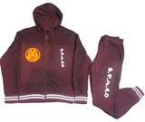 SweatSuit “Burgundy” zip-up (large) LION OF JUDAH 🦁