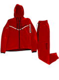 SweatSuit ELEVATION “Red & Olive Green” zip-up (small) & “Black” (large)